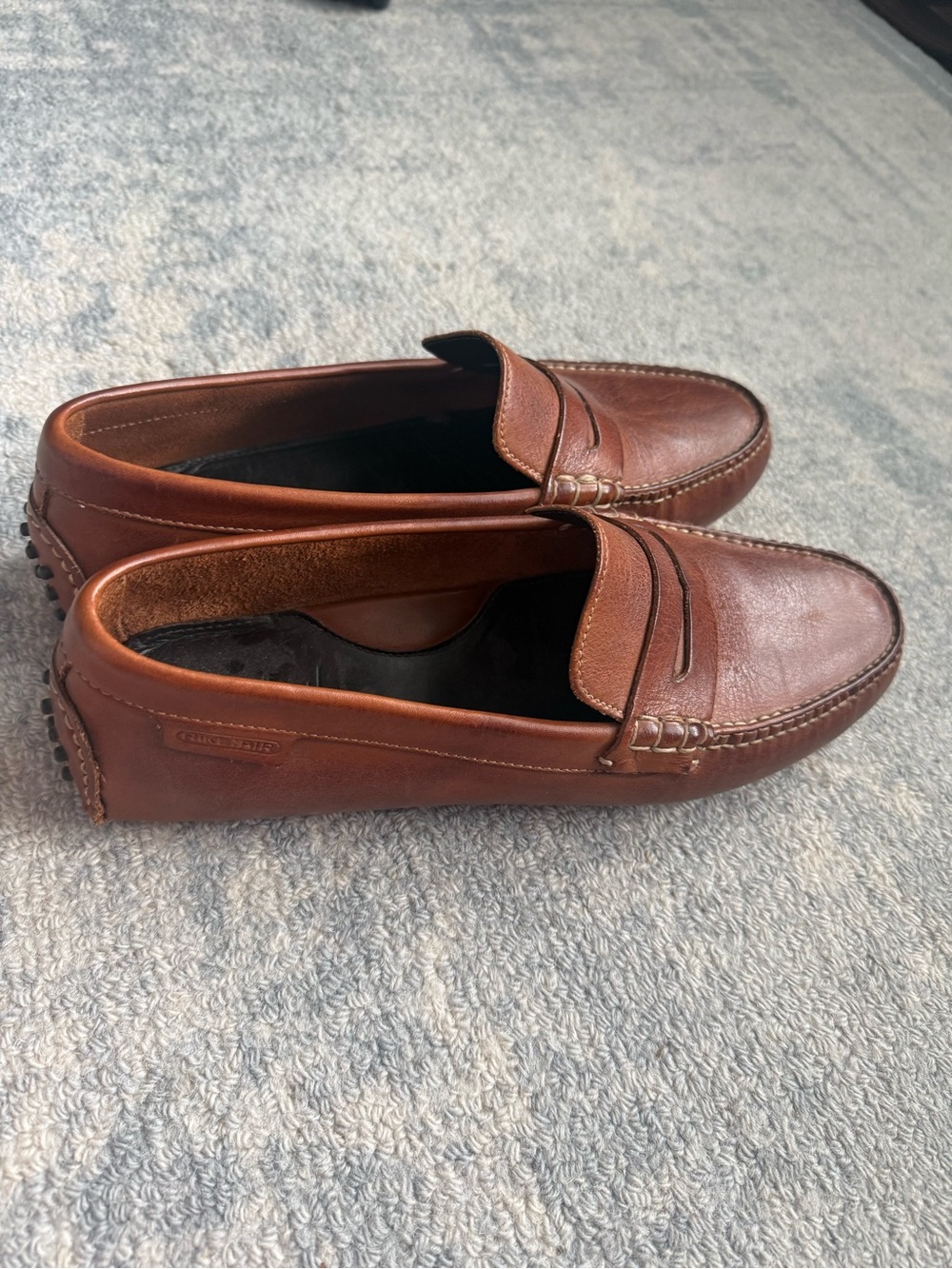 Cole Haan Brown Leather Penny Driving Loafers